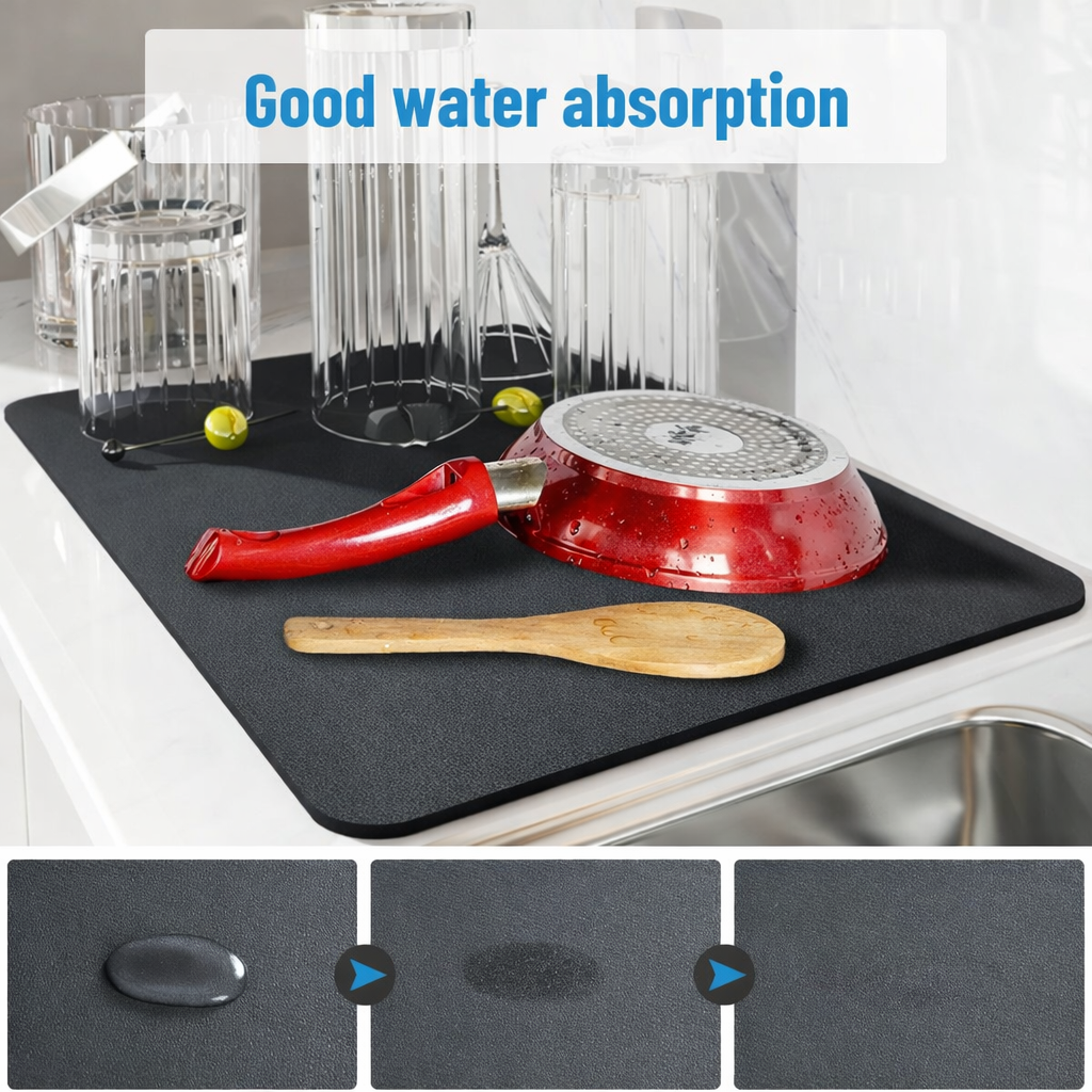 Quick-Drying Kitchen Mat | 40x60 cm dish drying mat