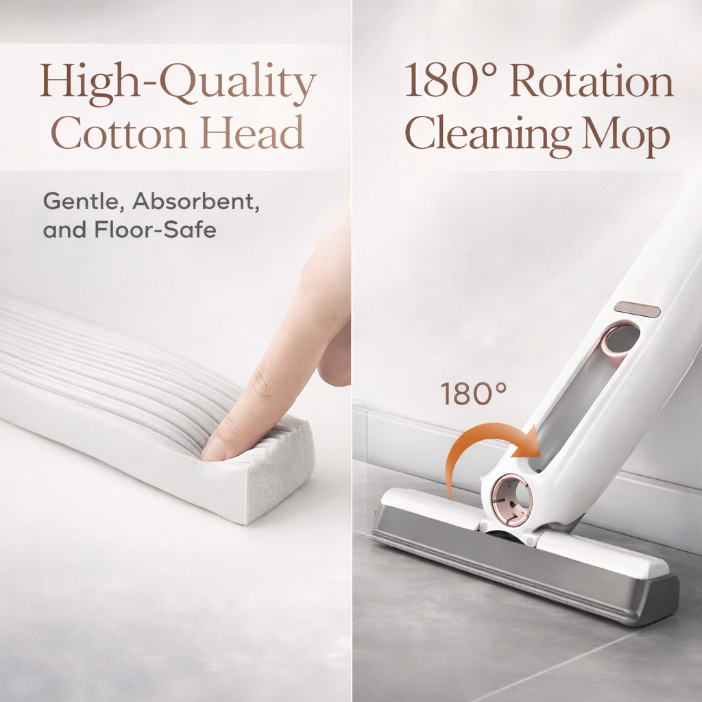 Facstock™ Premium Mini Squeeze Mop | Smart, Compact & Powerful Cleaning